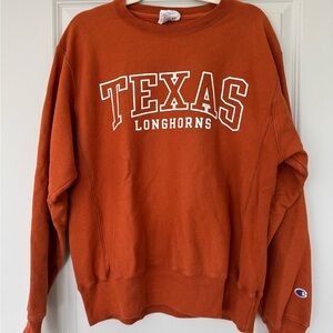 Texas Longhorns Reverse Weave Sweatshirt – Size M (Burnt Orange) UT Austin